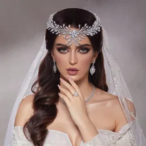 Sparkling Rhinestone Bridal Headband with Comb